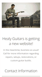 Mobile Screenshot of healyguitars.com