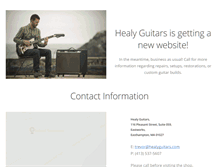 Tablet Screenshot of healyguitars.com